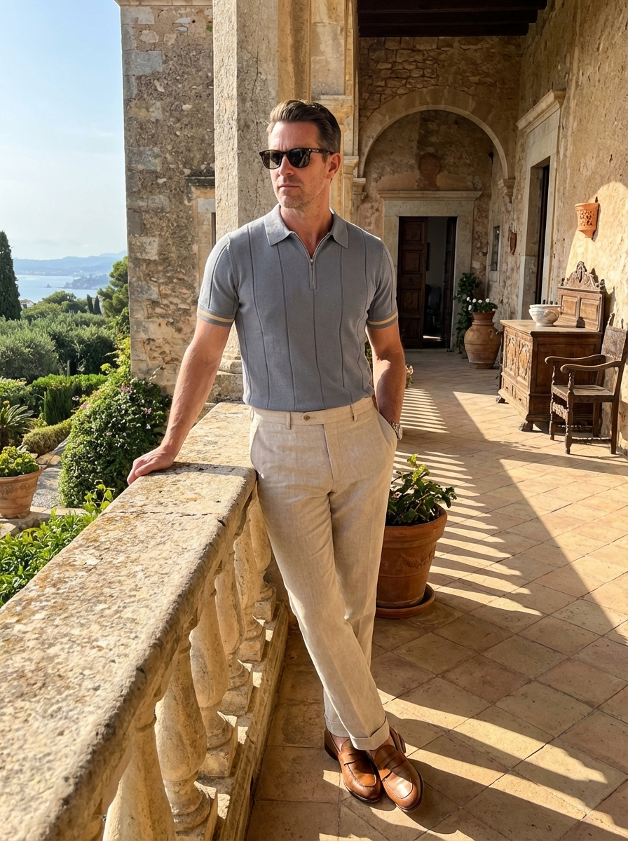 Modern Heritage Zip Polo – COBALHAUS