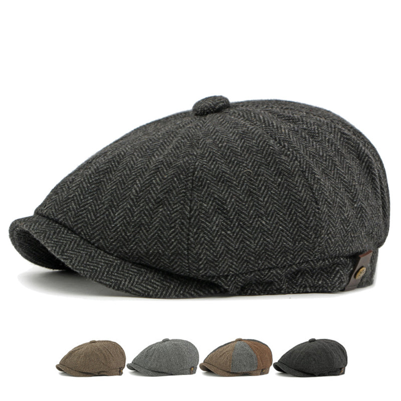 Gatsby Herringbone Cap