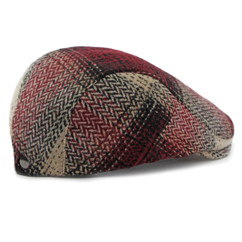 Cobalhaus Windsor Plaid Flat Cap