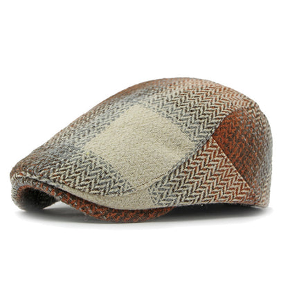 Cobalhaus Windsor Plaid Flat Cap