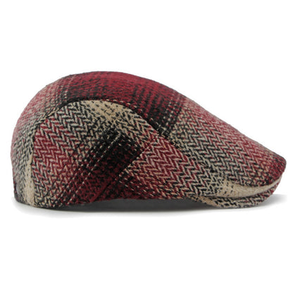 Cobalhaus Windsor Plaid Flat Cap