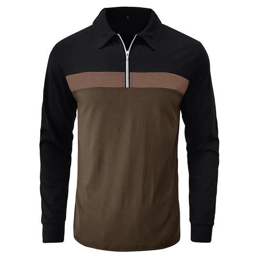 Apex Zip Long-Sleeve Polo