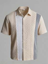 Beige/White Stripe