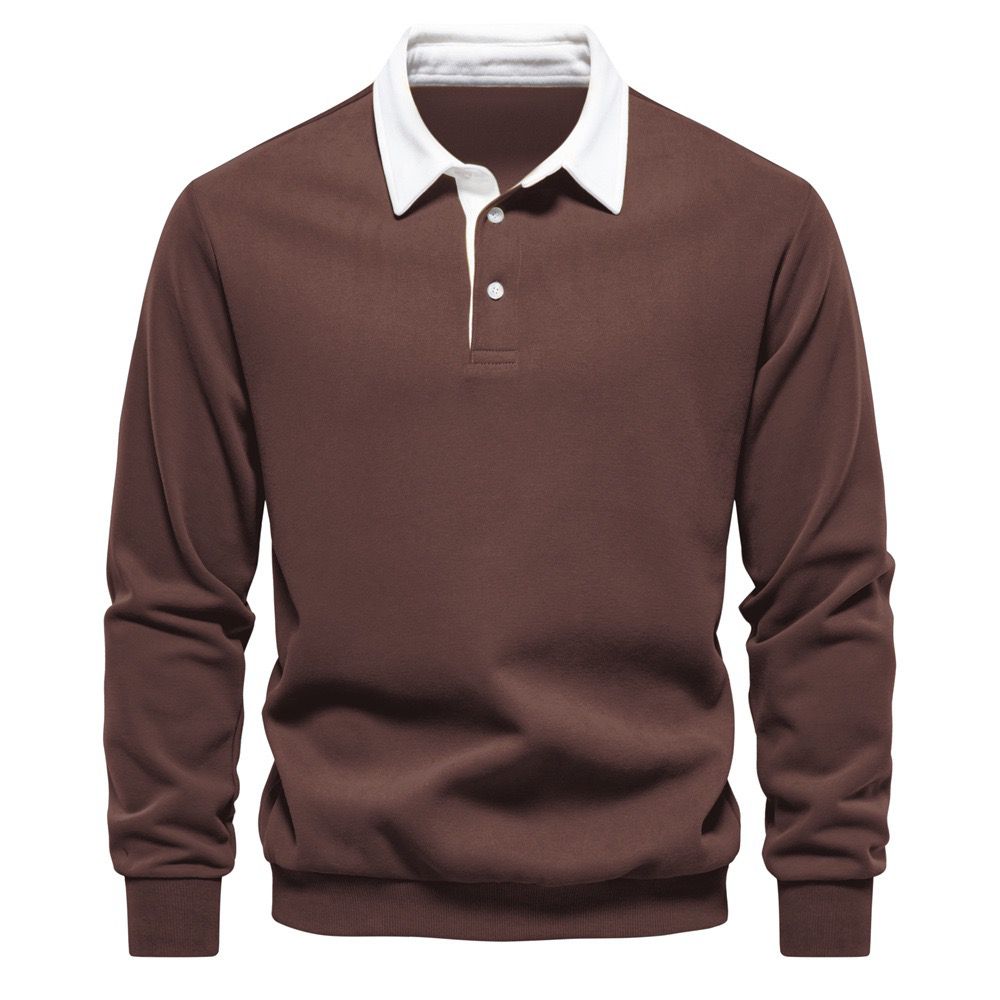 Modern Collar Knit Polo
