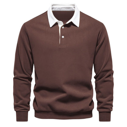 Modern Collar Knit Polo