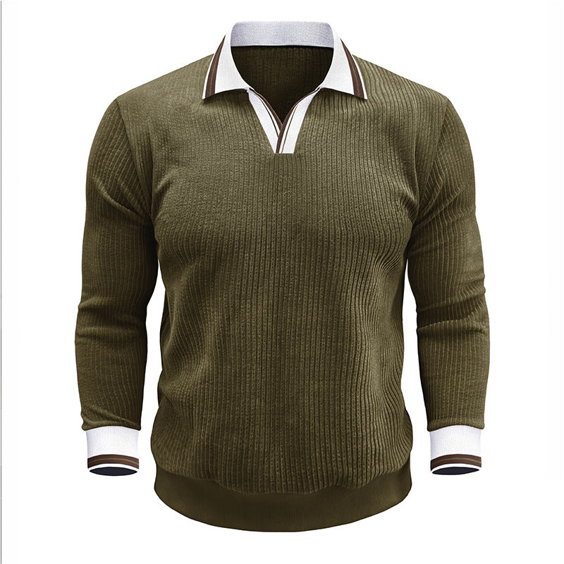 Heritage Rib Long-Sleeve Polo