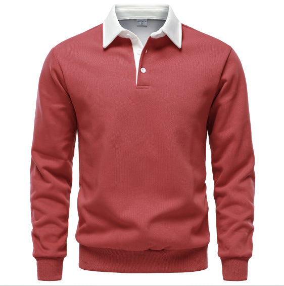 Modern Collar Knit Polo