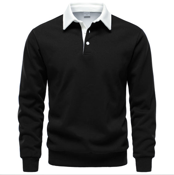 Modern Collar Knit Polo