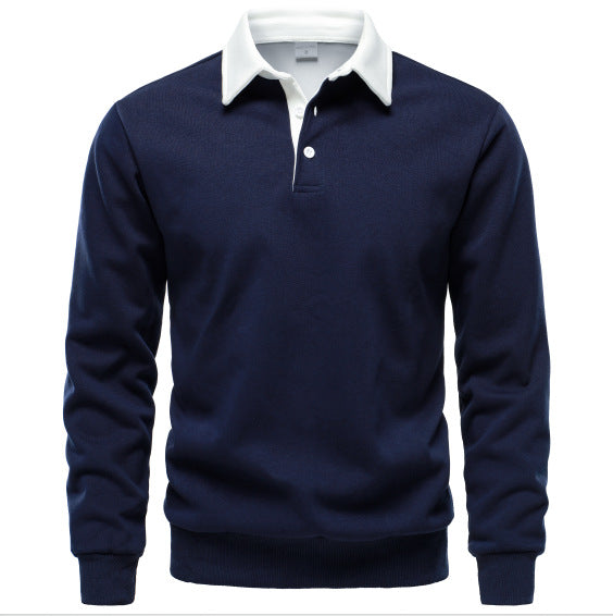Modern Collar Knit Polo