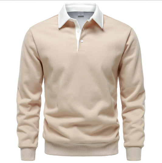 Modern Collar Knit Polo