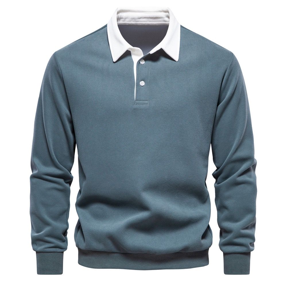 Modern Collar Knit Polo