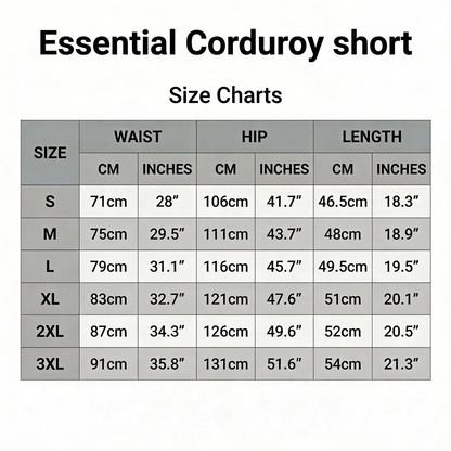 Essential Corduroy Shorts