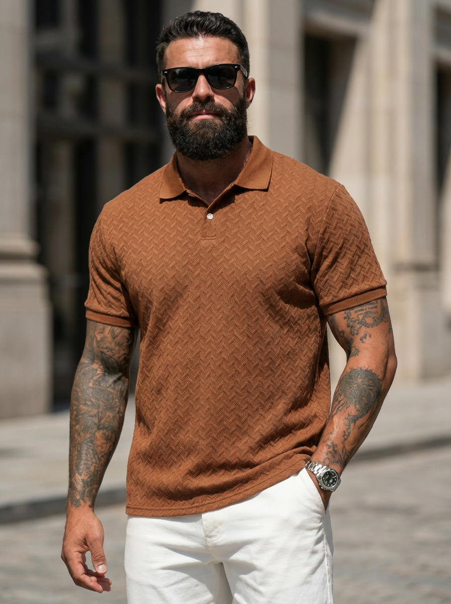 Cobalhaus Signature Weave Polo