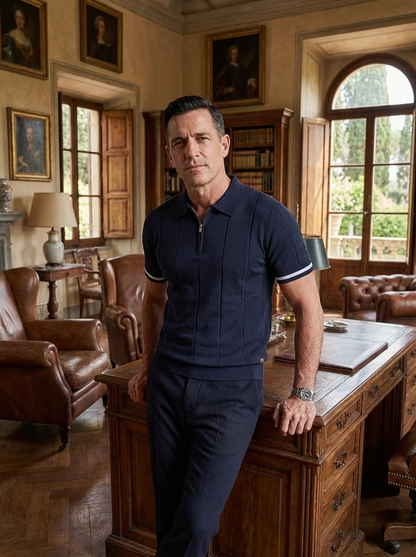 Modern Heritage Zip Polo