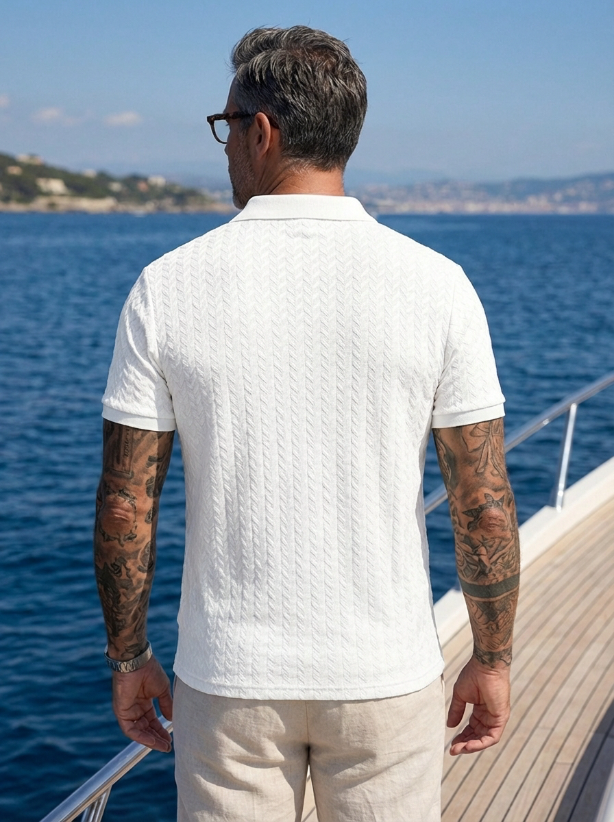 Cobalhaus Signature Weave Polo