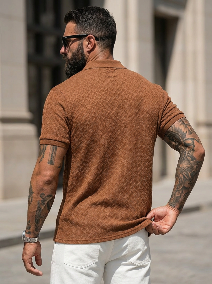 Cobalhaus Signature Weave Polo