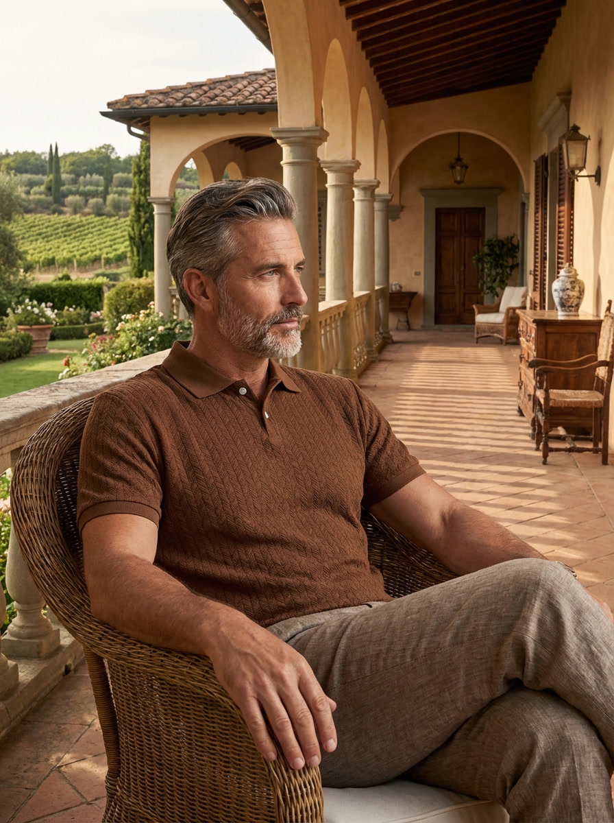 Cobalhaus Signature Weave Polo