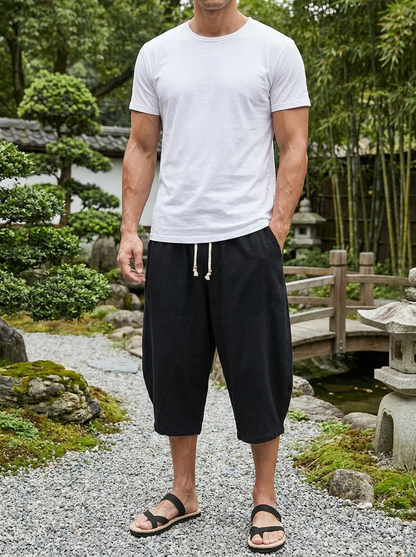 Zen Drift Cropped Pants (Japanese Style)