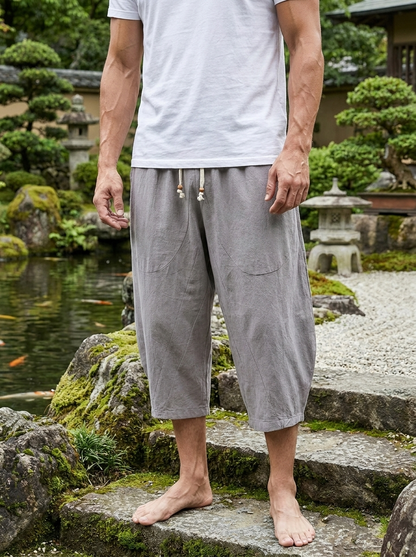 Zen Drift Cropped Pants (Japanese Style)