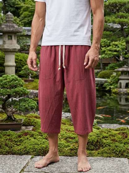 Zen Drift Cropped Pants (Japanese Style)