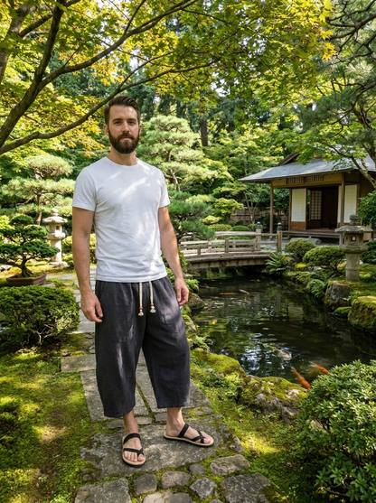 Zen Drift Cropped Pants (Japanese Style)