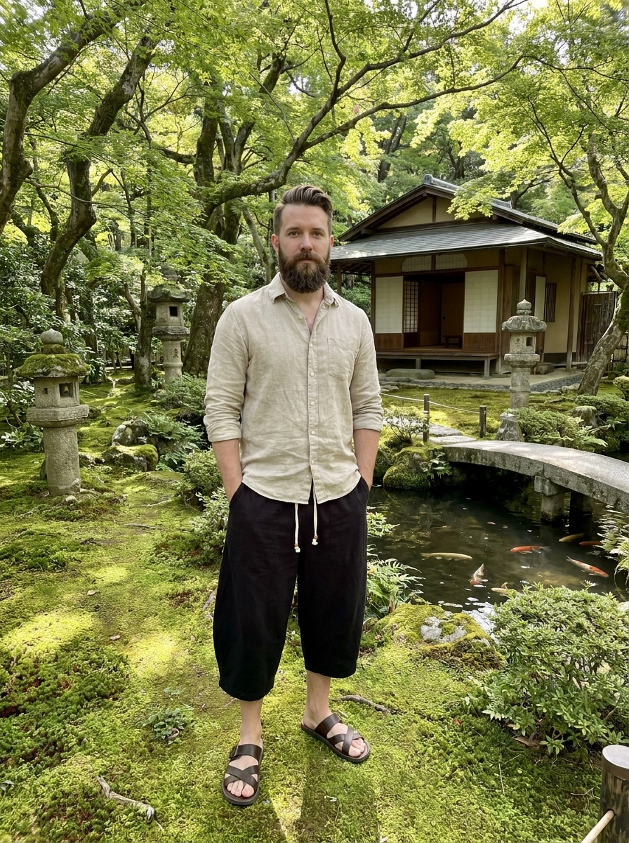 Zen Drift Cropped Pants (Japanese Style)