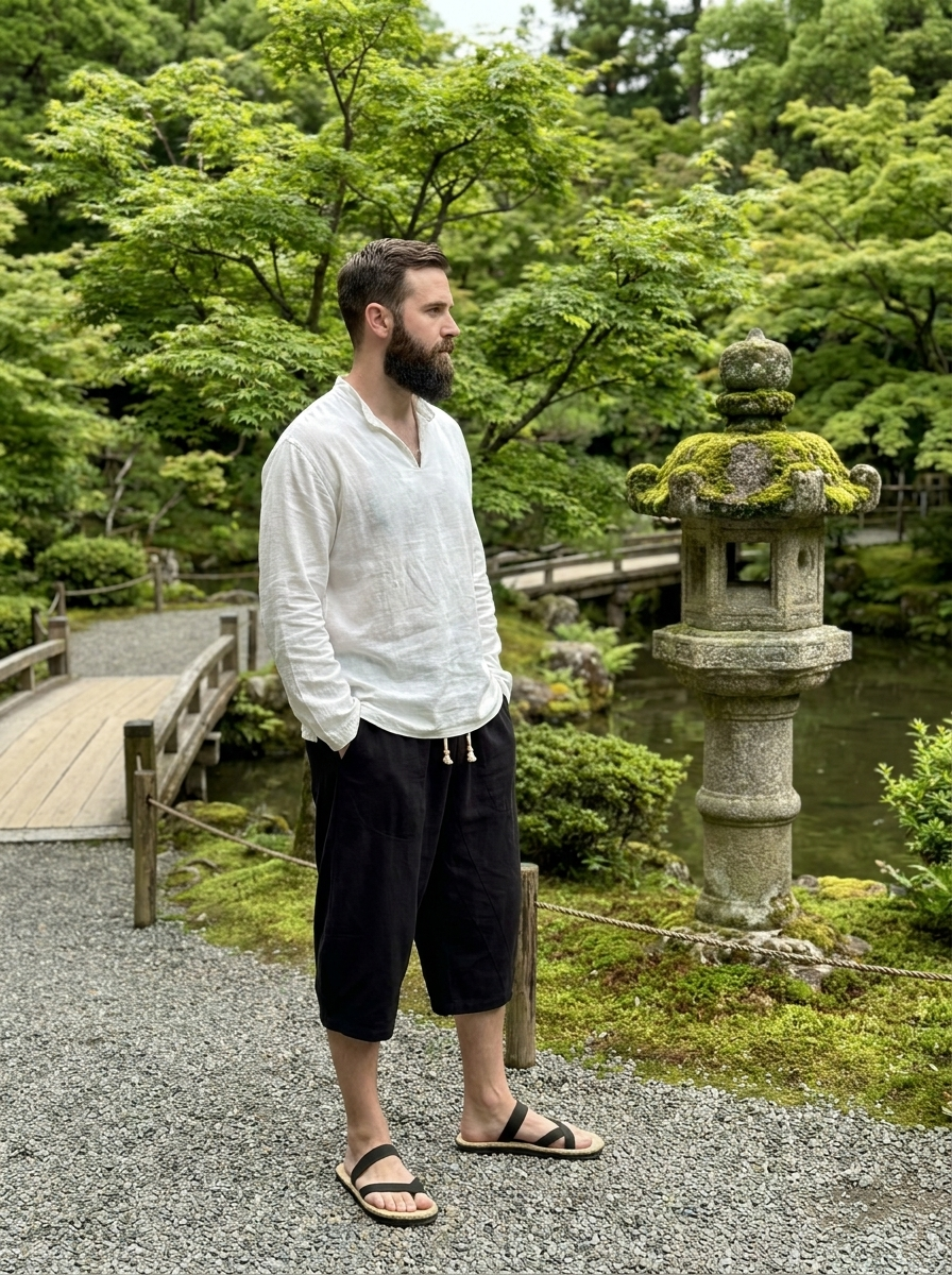 Zen Drift Cropped Pants (Japanese Style)