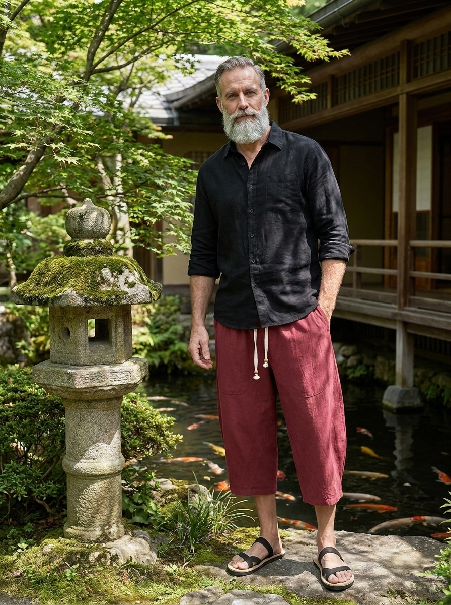Zen Drift Cropped Pants (Japanese Style)