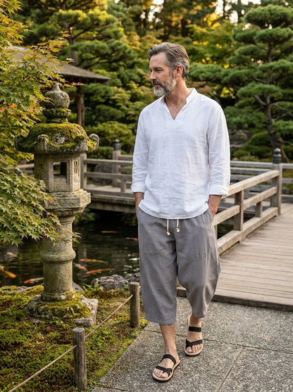 Zen Drift Cropped Pants (Japanese Style)