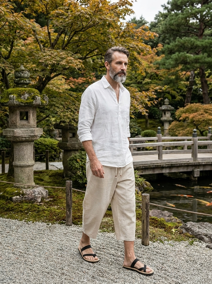 Zen Drift Cropped Pants (Japanese Style)