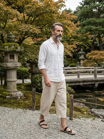 Zen Drift Cropped Pants (Japanese Style)