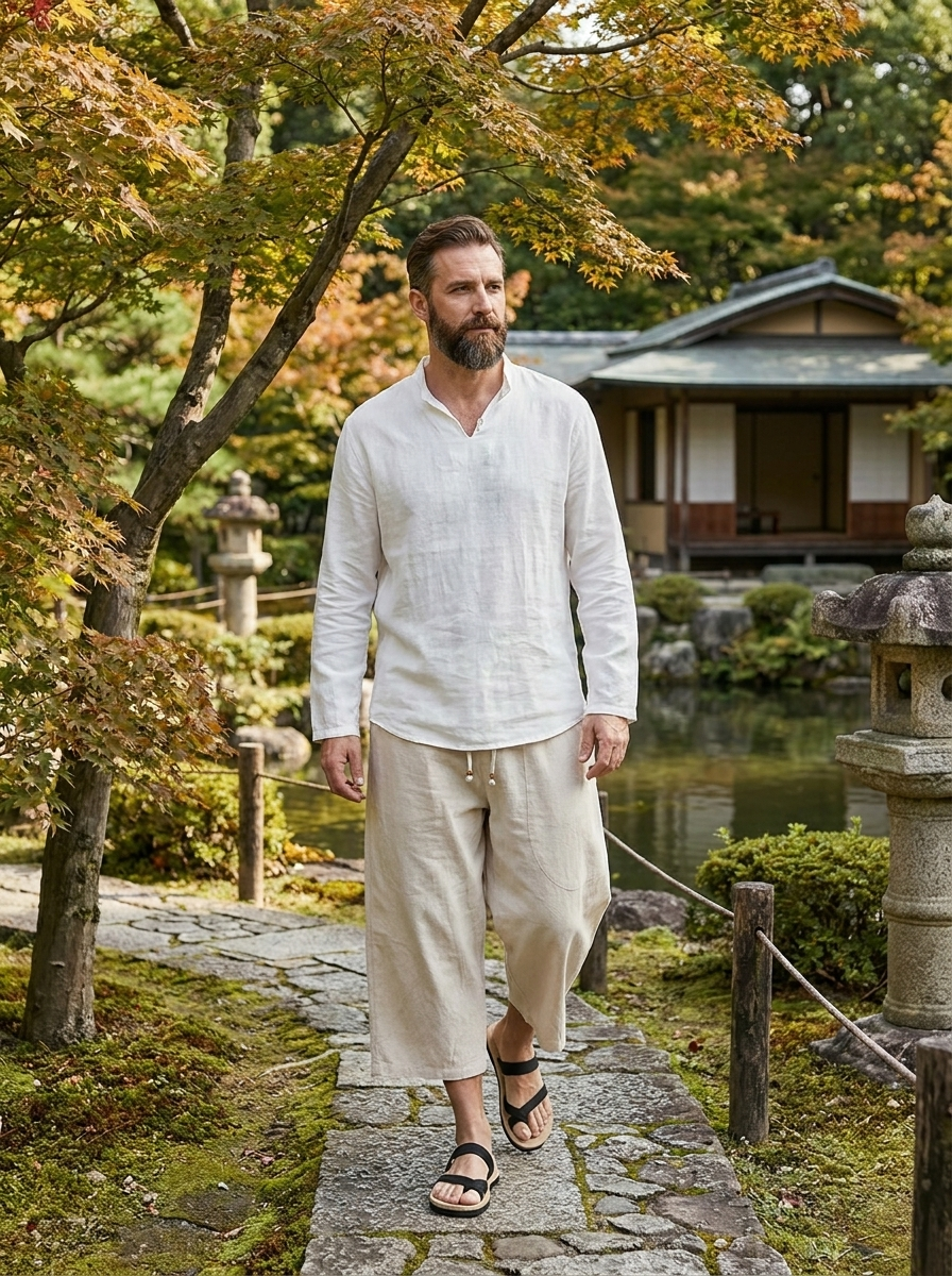 Zen Drift Cropped Pants (Japanese Style)