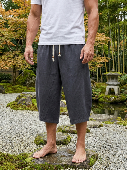 Zen Drift Cropped Pants (Japanese Style)