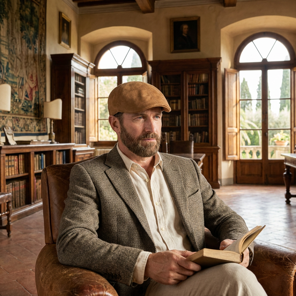 Monaco Suede Flat Cap