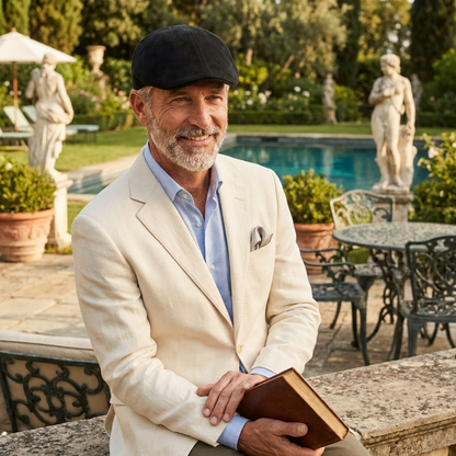 Monaco Suede Flat Cap