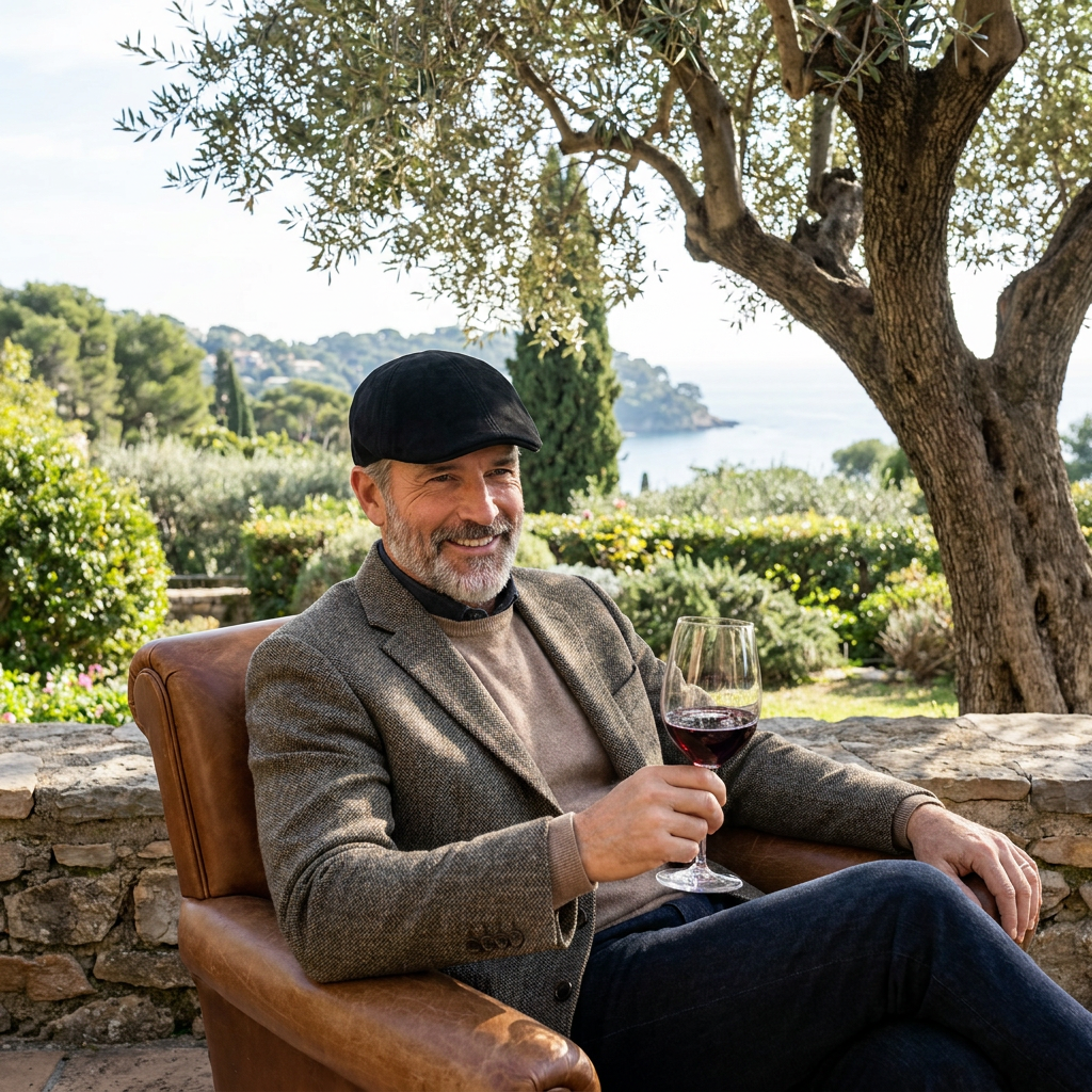 Monaco Suede Flat Cap