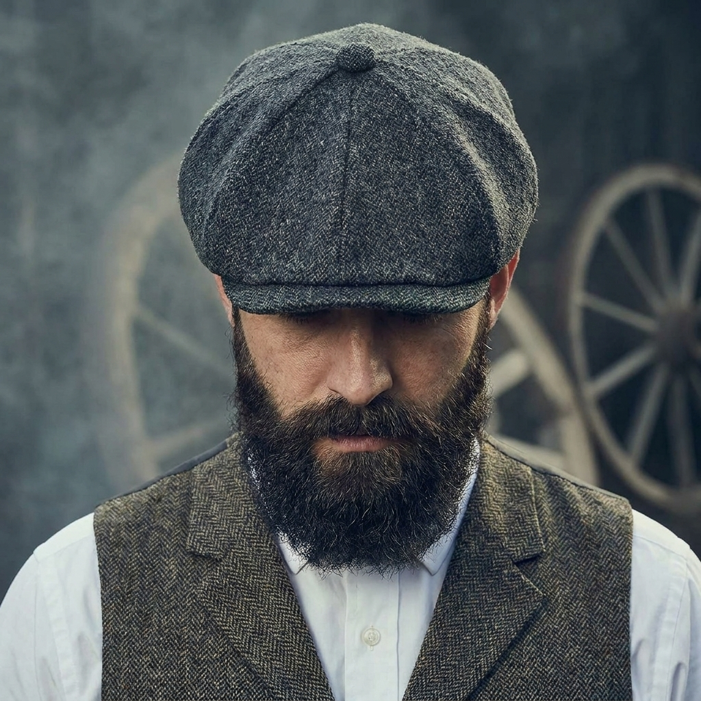 Gatsby Herringbone Cap