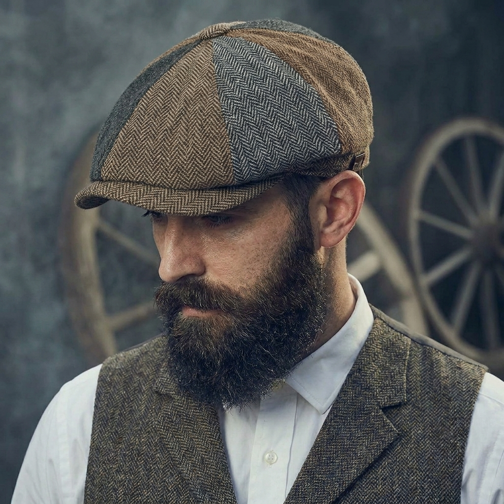Gatsby Herringbone Cap