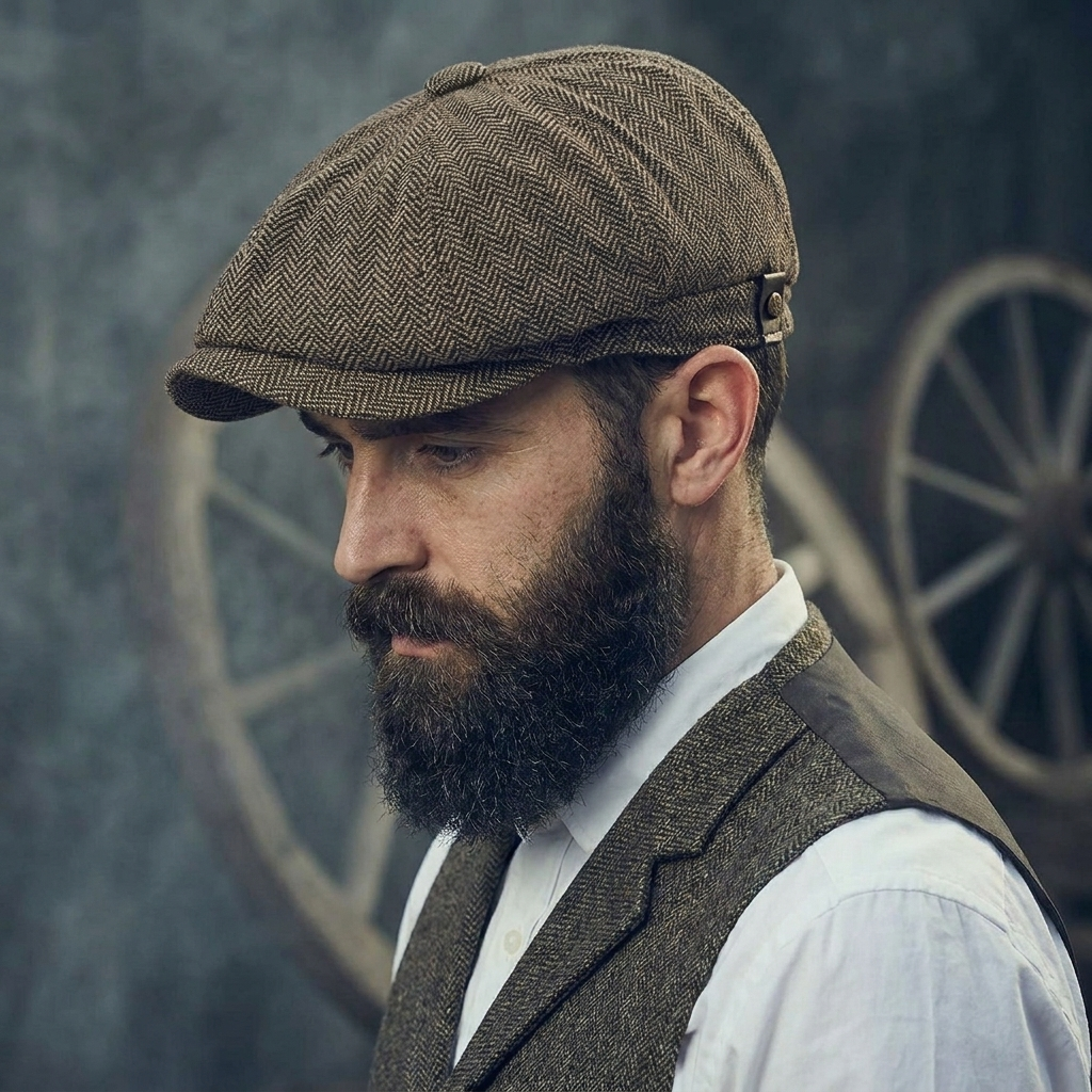 Gatsby Herringbone Cap