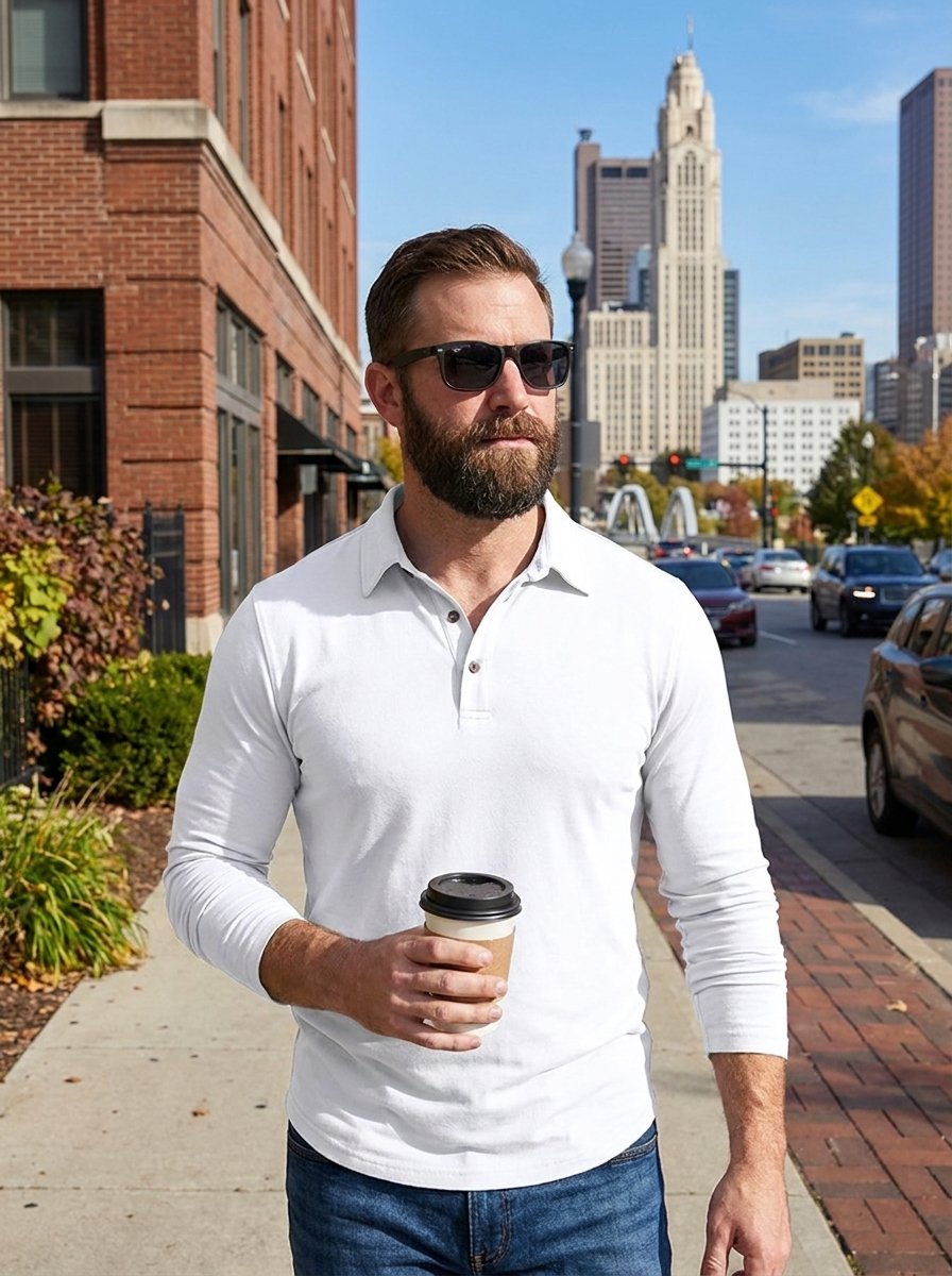 Urban Long-Sleeve Polo