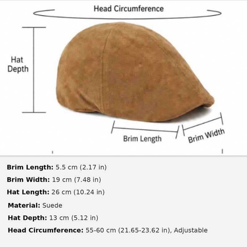 Monaco Suede Flat Cap