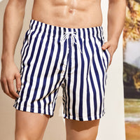 Navy/White wide stripes